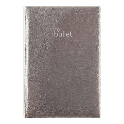 Naptár, tervező, A5, napi, DAYLINER, "Mirror", ezüst