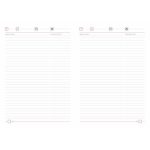 Tárgyalási napló, B5, DAYLINER, "Memphis", piros-szürke