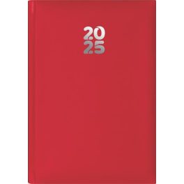   Naptár, tervező, A5, heti, DAYLINER, "Pannon", piros
