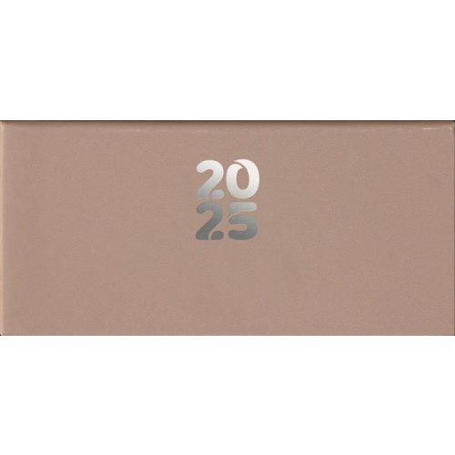 Zsebnaptár, fekvő elrendezésű, DAYLINER, "Pannon", natúr