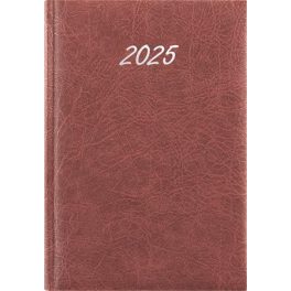   Naptár, tervező, A5, napi, DAYLINER, "Rebel", bordó