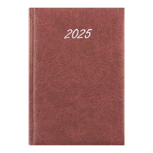 Naptár, tervező, A5, napi, DAYLINER, "Rebel", bordó