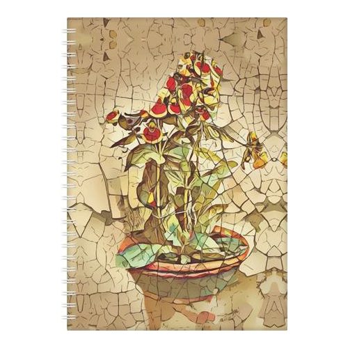 Naptár, tervező, A5, heti, DAYLINER, "InSpiral", bloom