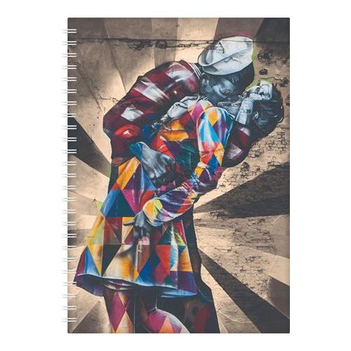 Naptár, tervező, A5, heti, DAYLINER, "InSpiral", graffiti