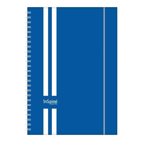 Naptár, tervező, A5, heti, DAYLINER, "InSpiral GT", fehér-kék