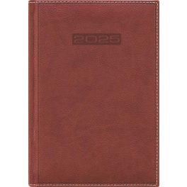   Naptár, tervező, B5, heti, DAYLINER, "Sherwood", barnásvörös
