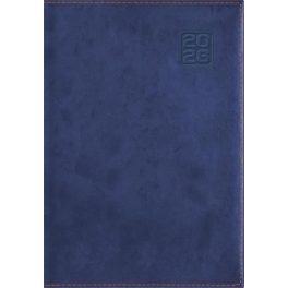   Naptár, tervező, A5, napi, DAYLINER "Square", kék