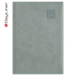   Naptár, tervező, A5, napi, DAYLINER "Square", szürkéskék