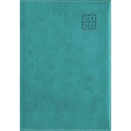   Naptár, tervező, A5, napi, DAYLINER "Square", türkiz