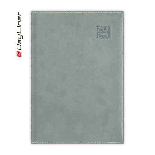 Naptár, tervező, B5, heti, DAYLINER "Square", szürkéskék