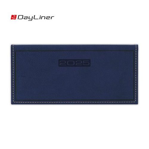 Zsebnaptár, fekvő elrendezésű, DAYLINER, "Sherwood", kék