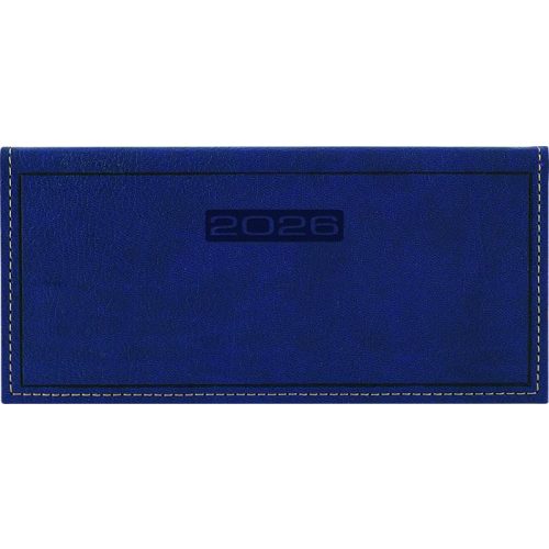 Zsebnaptár, fekvő elrendezésű, DAYLINER, "Sherwood", kék