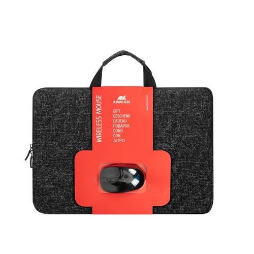 Notebook táska, 15,6", vezeték nélküli egérrel, RIVACASE "Anvik 7916", fekete