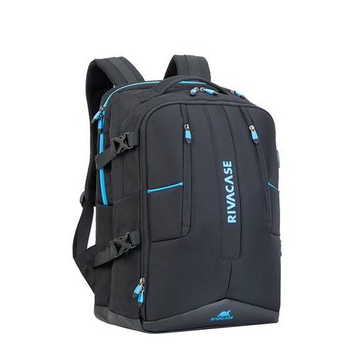 Notebook hátizsák, gaming eszközökhöz, 17,3", RIVACASE "Borneo 7860", fekete