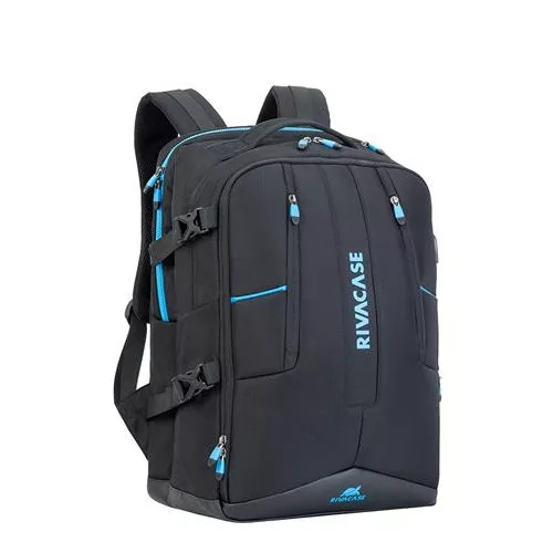 Notebook hátizsák, gaming eszközökhöz, 17,3", RIVACASE "Borneo 7860", fekete