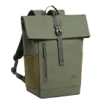 Notebook hátizsák, 14", 17L, rolltop, RIVACASE "Eden ECO 7826", olivazöld