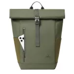 Notebook hátizsák, 14", 17L, rolltop, RIVACASE "Eden ECO 7826", olivazöld