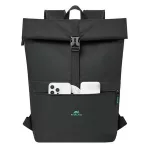 Notebook backpack, 15,6", rolltop, 15L, RIVACASE "Gremio ECO 5567", black