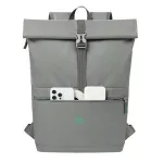 Notebook backpack, 15,6", rolltop, 15L, RIVACASE "Gremio ECO 5567", grey