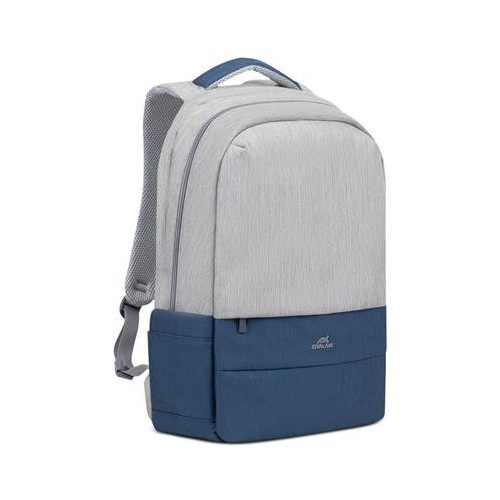 Notebook hátizsák, 17,3", RIVACASE "Prater 7567", szürke-kék