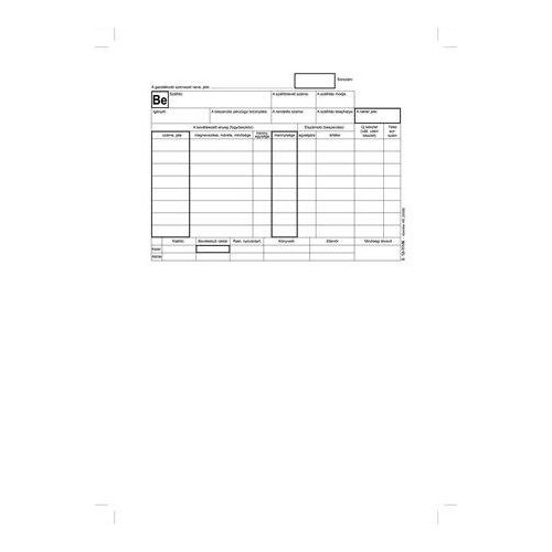 Nyomtatvány, készletbevételezési bizonylat, 25x4, A5, VICTORIA PAPER "B.12-111", 10 tömb/csomag