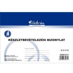 Nyomtatvány, készletbevételezési bizonylat, 25x4, A5, VICTORIA PAPER "B.12-111", 10 tömb/csomag