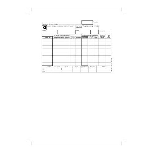 Nyomtatvány, készletkivételezési bizonylat, 25x4, A5, VICTORIA PAPER "B.12-114", 10 tömb/csomag