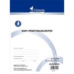 Nyomtatvány, napi pénztárjelentés, 25x4, A4, VICTORIA PAPER "B.13-25", 10 tömb/csomag