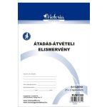 Nyomtatvány, átadás-átvételi elismervény, 25x3, A5, VICTORIA PAPER "B.13-69", 10 tömb/csomag