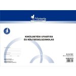 Nyomtatvány, kiküldetési utasítás és költségelszámolás, 25x2, A4, VICTORIA PAPER "B.18-70", 10 tömb/csomag