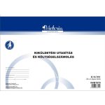 Nyomtatvány, kiküldetési utasítás és költségelszámolás, 25x2, A4, VICTORIA PAPER "B.18-70", 10 tömb/csomag