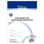 Nyomtatvány, pénztárgép napi bevételének módosító tételei, 25x2, A5, VICTORIA PAPER "B.22-31", 10 tömb/csomag