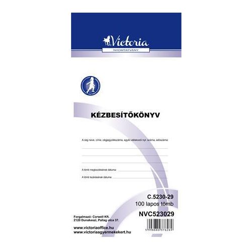 Nyomtatvány, kézbesítőkönyv, 100 lap, VICTORIA PAPER, "C.5230-29", 10 tömb/csomag