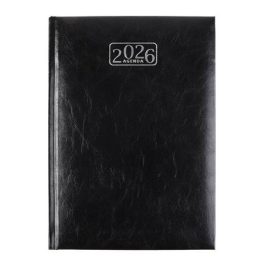   Naptár, tervező, A5, napi, VICTORIA OFFICE "Chrono", fekete (2025 évi)