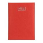 Naptár, tervező, A5, napi, VICTORIA OFFICE "Chrono", piros (2025 évi)
