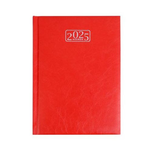 Naptár, tervező, A5, napi, VICTORIA OFFICE "Chrono", piros (2025 évi)