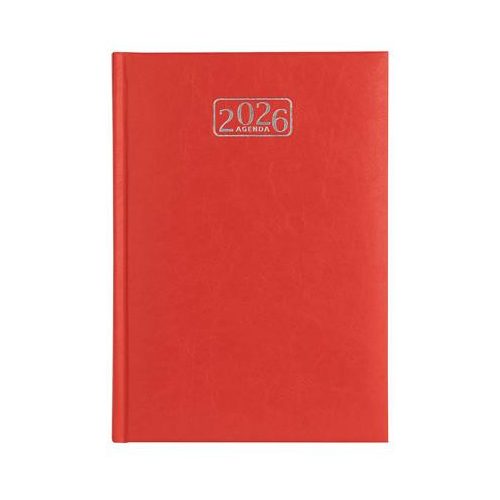 Naptár, tervező, A5, napi, VICTORIA OFFICE "Chrono", piros (2025 évi)