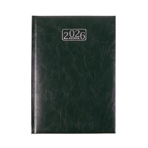Naptár, tervező, A5, napi, VICTORIA OFFICE "Chrono", zöld (2026 évi)