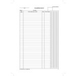 Nyomtatvány, felmérési napló, 25x5, A4, VICTORIA PAPER "D.7570-104", 10 tömb/csomag