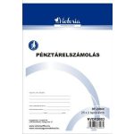 Nyomtatvány, pénztárelszámolás, 25x2, A5, VICTORIA PAPER "DF-200/d", 10 tömb/csomag