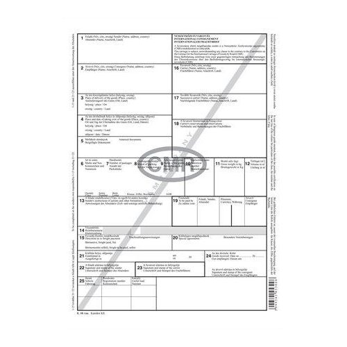 Nyomtatvány, nemzetközi fuvarlevél, 6 példány, A4, VICTORIA PAPER "CMR"