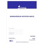 Nyomtatvány, munkavédelmi oktatási napló, 40 oldal, A4, VICTORIA PAPER, 10 tömb/csomag