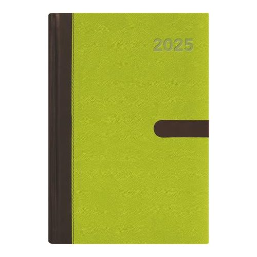 Naptár, tervező, A5, heti, DAYLINER, "Winner", zöld