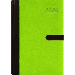   Naptár, tervező, A5, heti, DAYLINER, "Winner", zöld