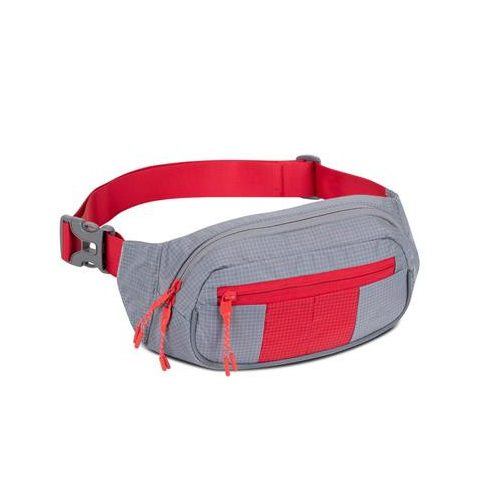 Övtáska, RIVACASE "5215 Mercantour", szürke-piros