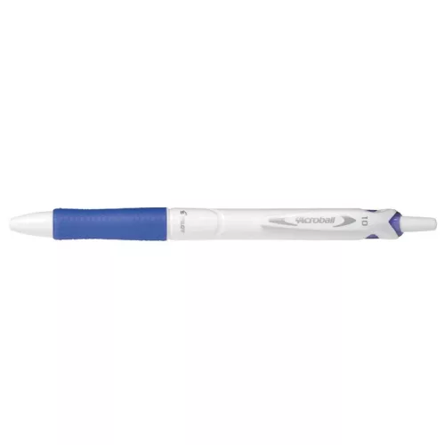 Golyóstoll, 0,32 mm, nyomógombos, PILOT "Acroball Pure White", kék