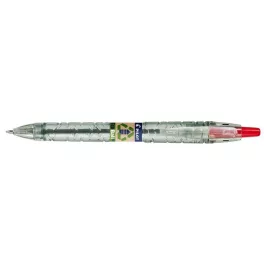   Golyóstoll, 0,27 mm, nyomógombos, PILOT "B2P EcoBall", piros