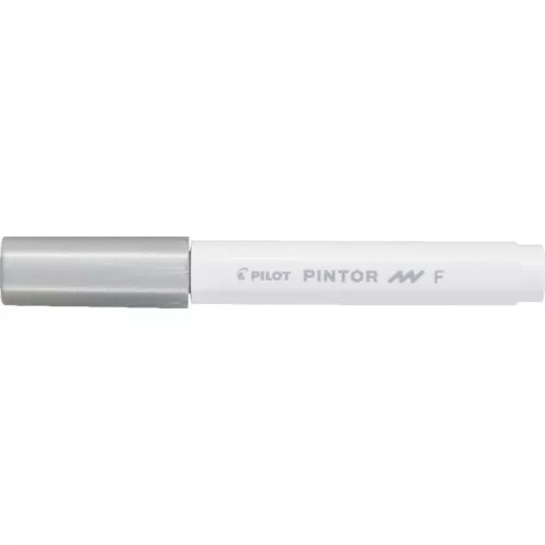 Dekormarker, 1 mm, PILOT "Pintor F", ezüst