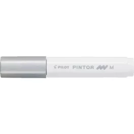 Dekormarker, 1,4 mm, PILOT "Pintor M", ezüst