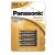 Elem, AAA mikro, 4 db, PANASONIC "Alkaline power"